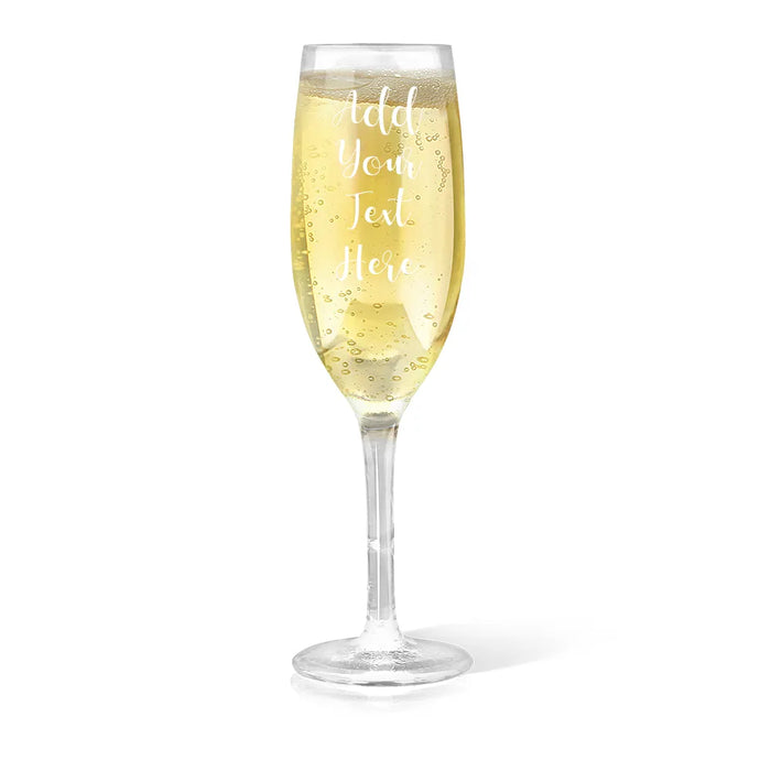 Add Your Own Message Engraved Champagne Glass