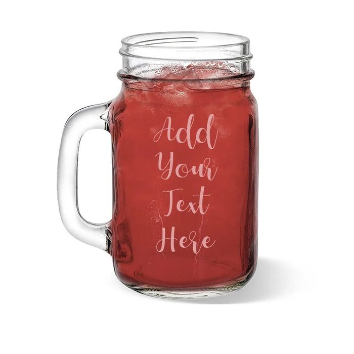 Add Your Own Message Engraved Mason Jars