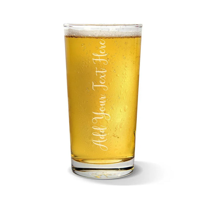 Add Your Own Message Vertical Engraved Pint Glass