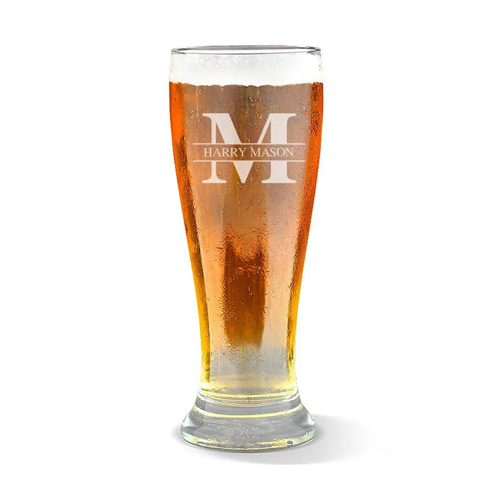 Banner Engraved Premium Beer Glass