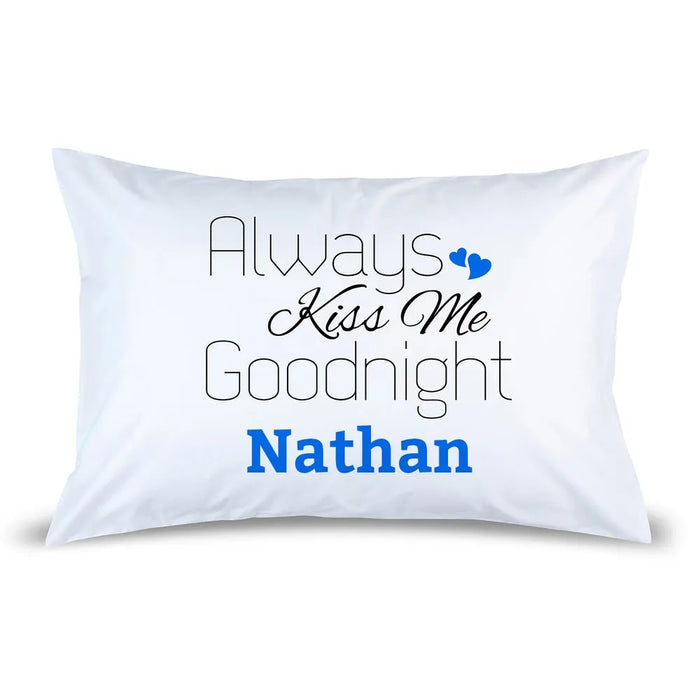 Blue Kiss Pillow Case