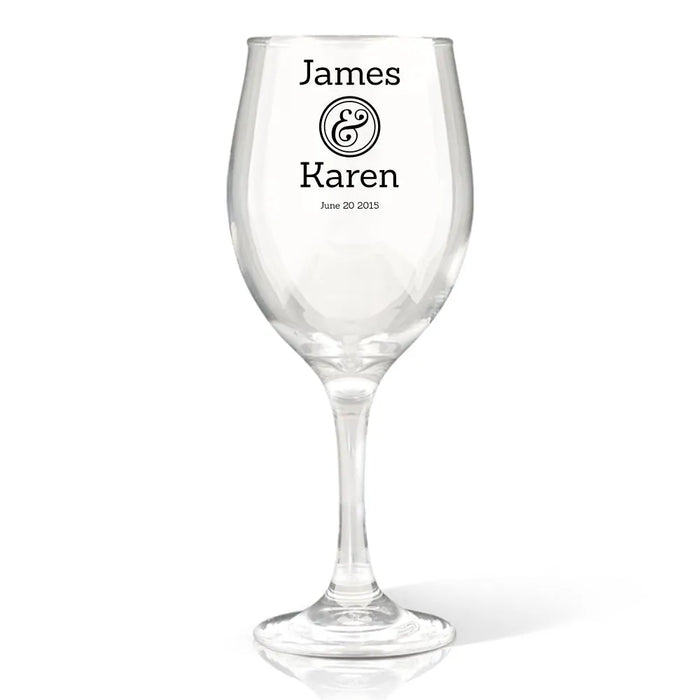 Couple Coloured Wine Glass