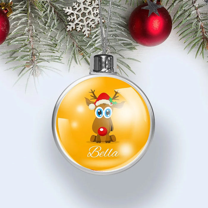 Cute Reindeer Christmas Baubles