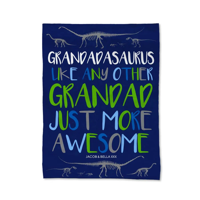 Grandadasaurus Blanket