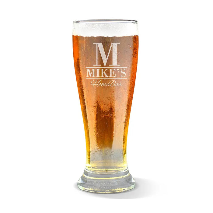 Home Bar Engraved Premium Beer Glass