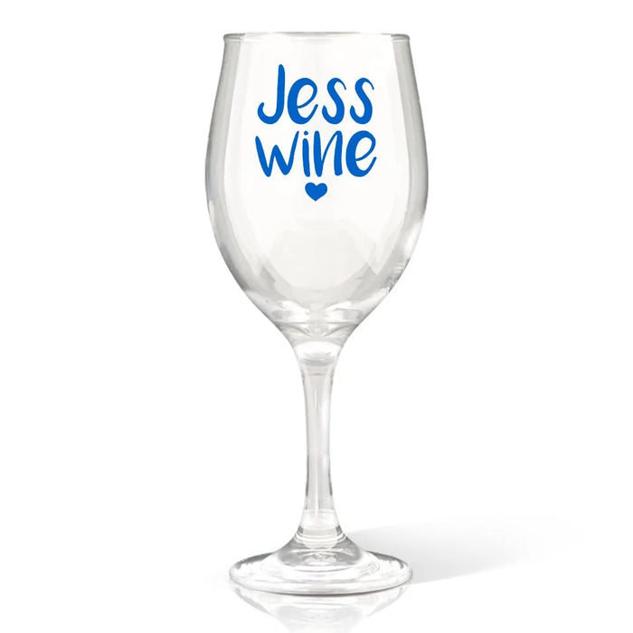 Jess Coloured Wine Glass