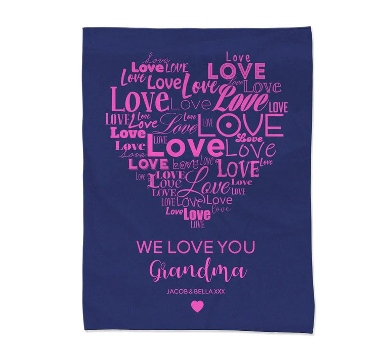 Love You Grandma Blanket