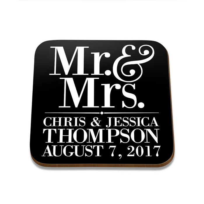 Mr & Mrs Square Coaster