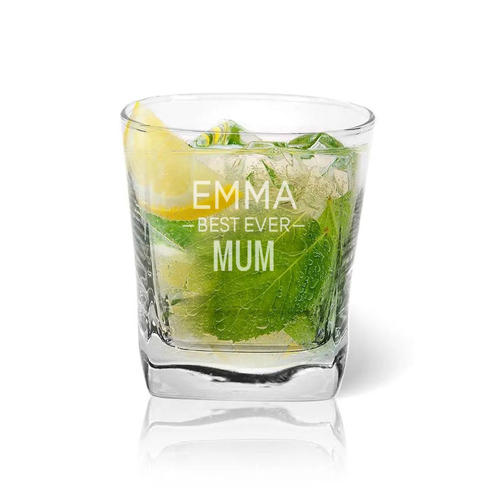 Mum Engraved Tumbler Glass