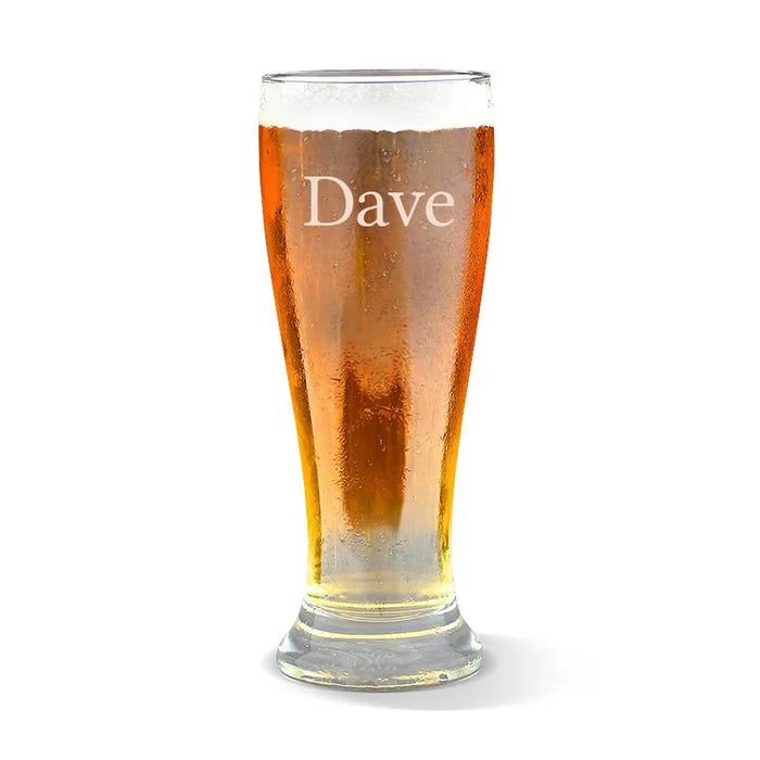 Name Engraved Premium Beer Glass