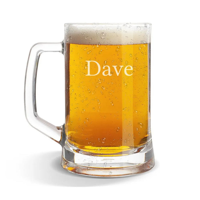 Name Glass Beer Mug