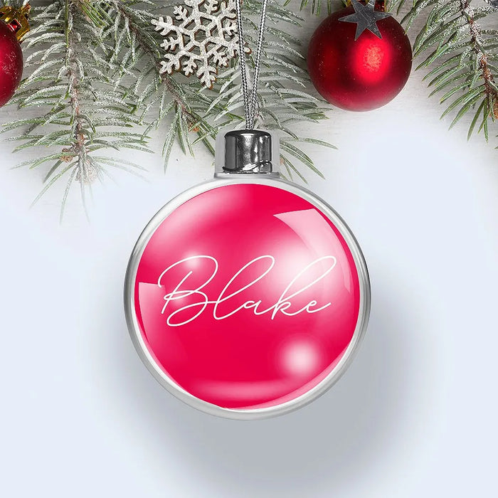 Name Christmas Baubles