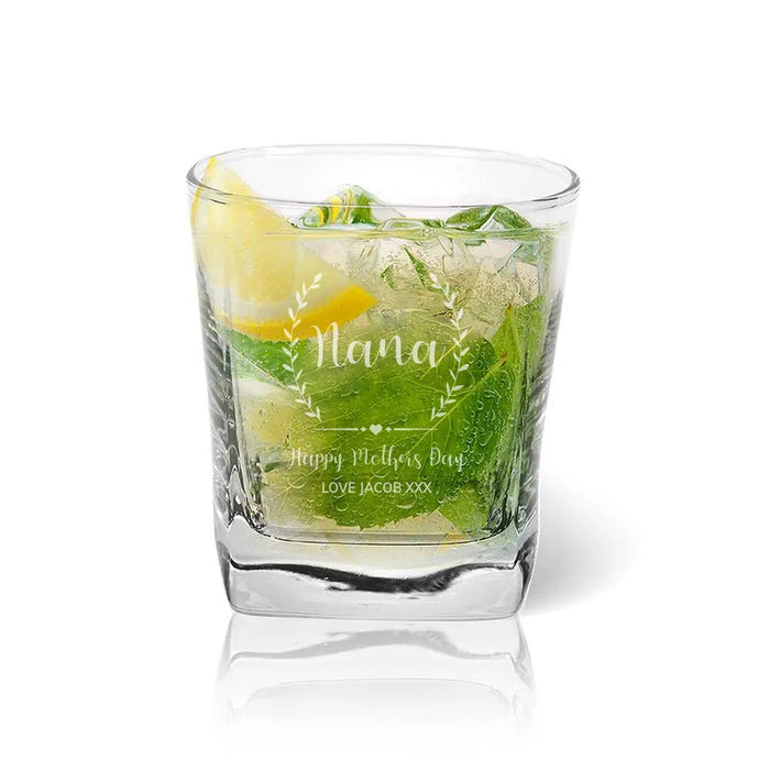 Nana Engraved Tumbler Glass