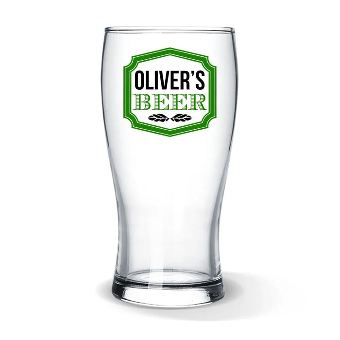 Sign Coloured Standard Beer Glass