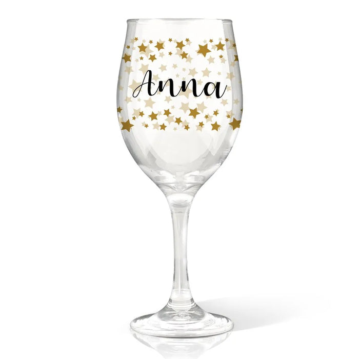 Stars Coloured Wine Glass