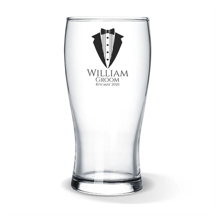 Suit Coloured Standard Beer Glass