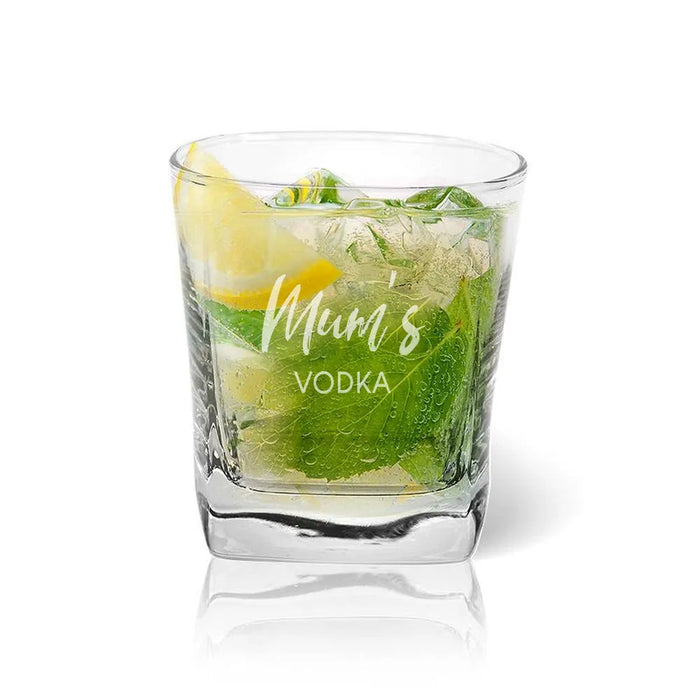 Vodka Engraved Tumbler Glass