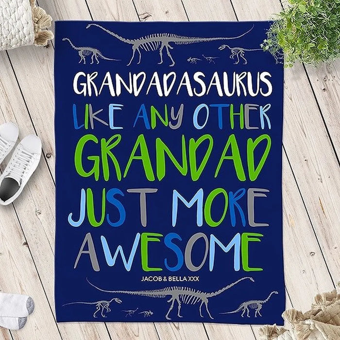 Grandadasaurus Blanket