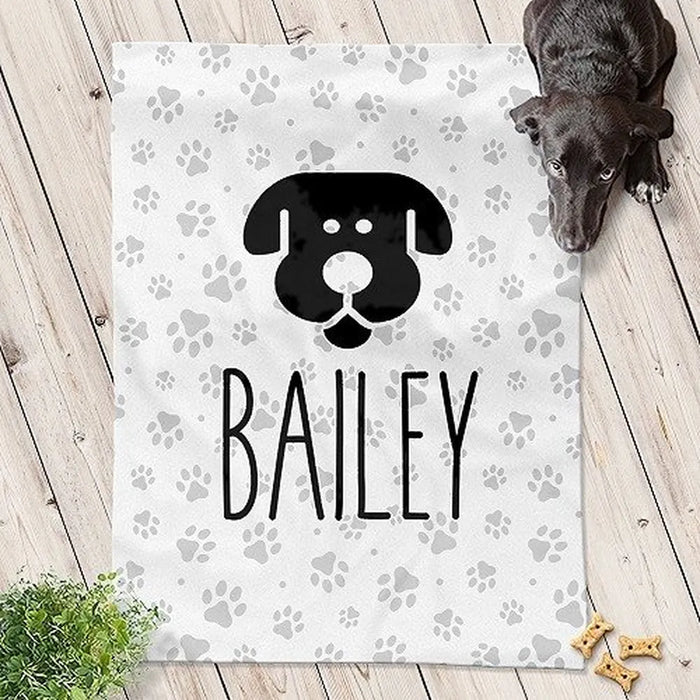 Paw Prints Pet Blanket