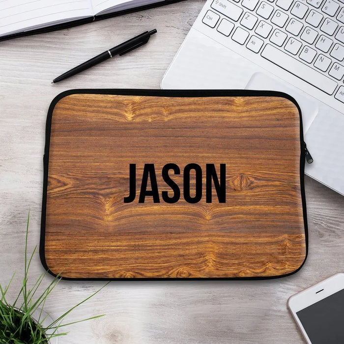 Wood Pattern Laptop Sleeve