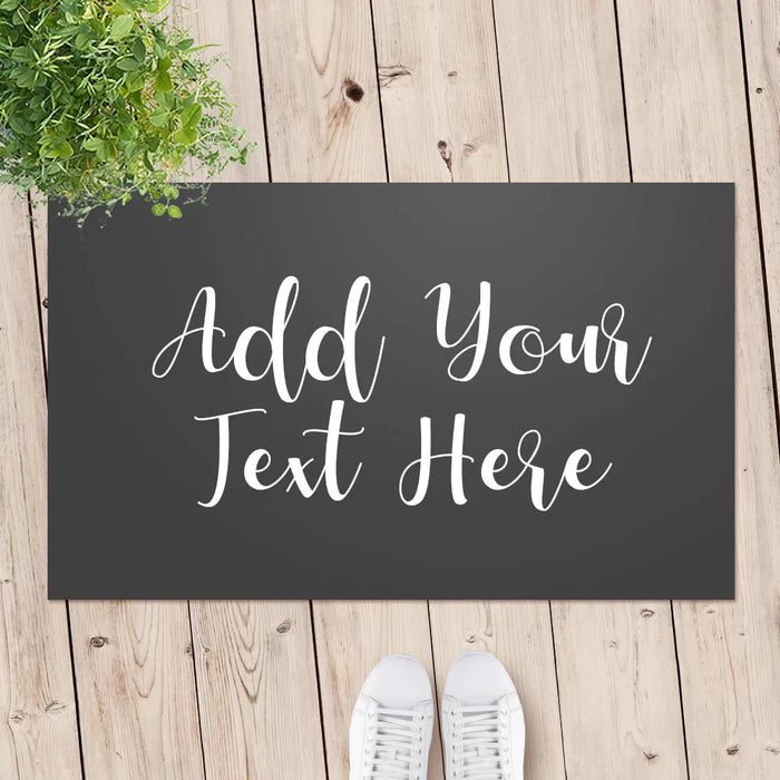 Add Your Own Message Door Mat