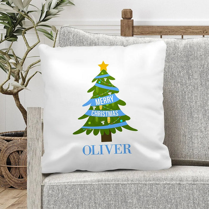 Blue Christmas Classic Cushion Cover