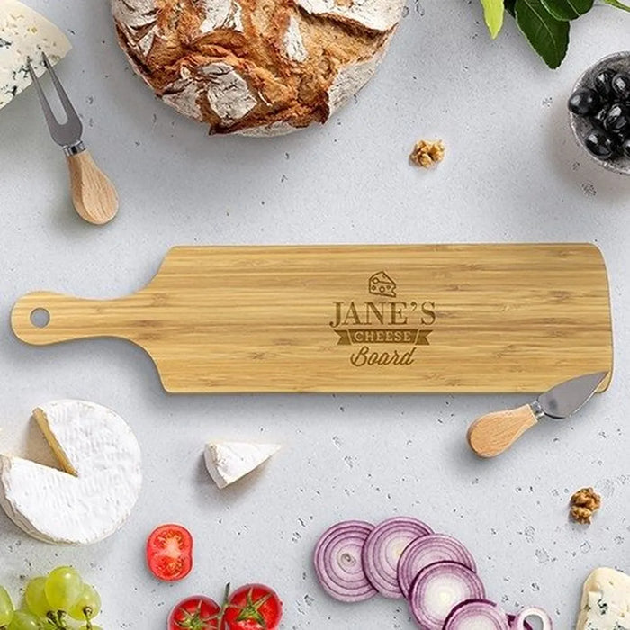 Cheese Long Bamboo Serving Board