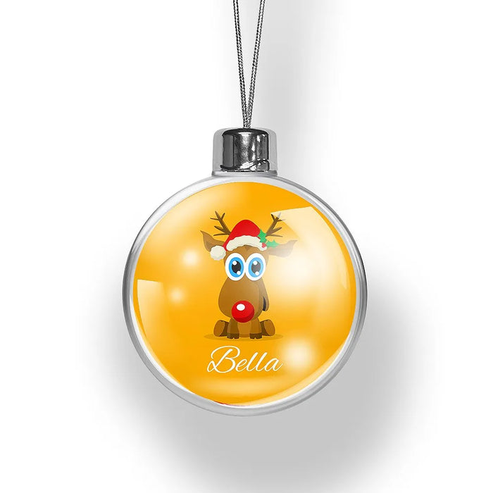 Cute Reindeer Christmas Baubles