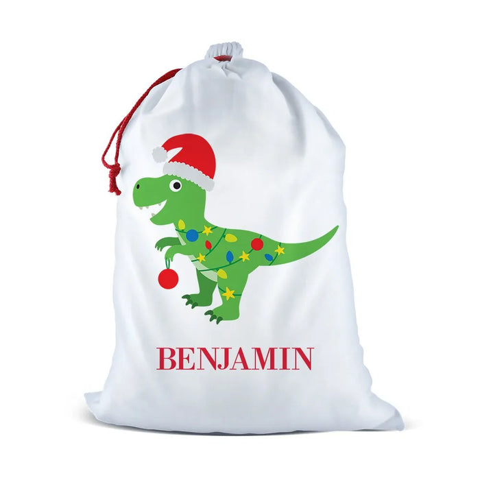 Dinosaur Santa Sack