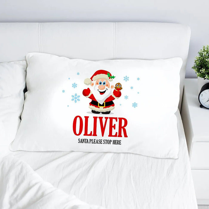 Jolly Santa Pillow Case