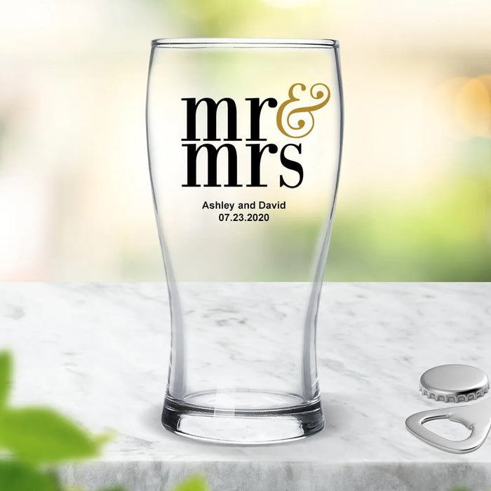 Married Coloured Standard Beer Glass