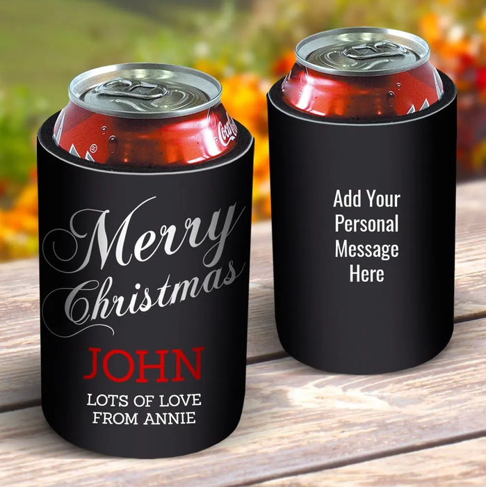 Merry Christmas Stubby Holder