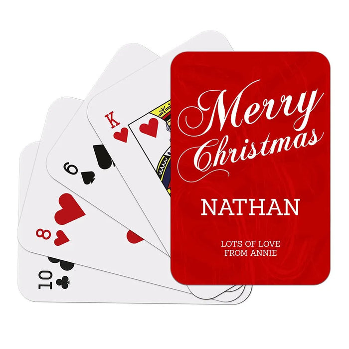 Merry Christmas Playing Cards