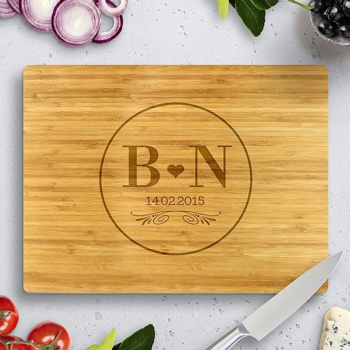 Monogram Bamboo Cutting Board