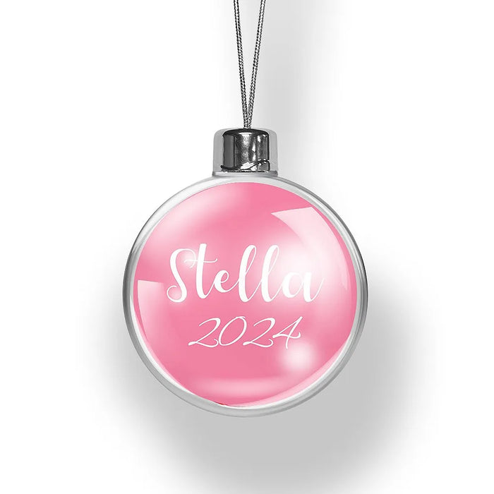 Name & Year Christmas Baubles