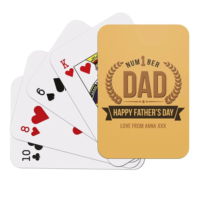 Number 1 Dad Playing Cards