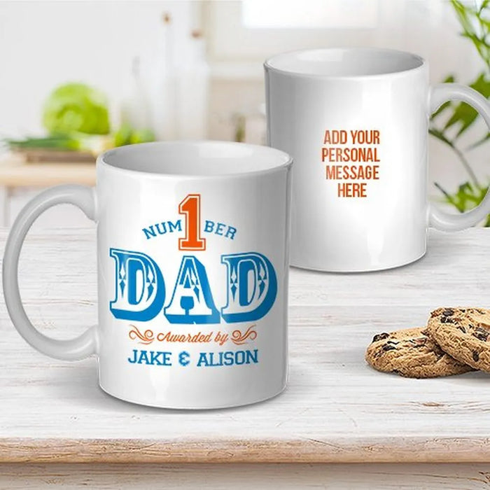 Number 1 Dad Coffee Mug