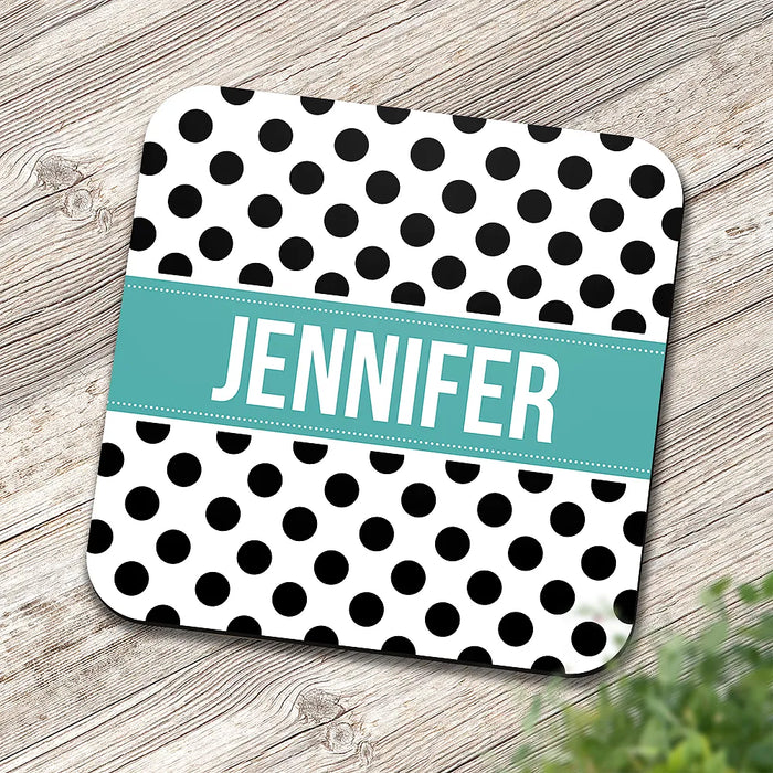 Polka Dot Square Coaster