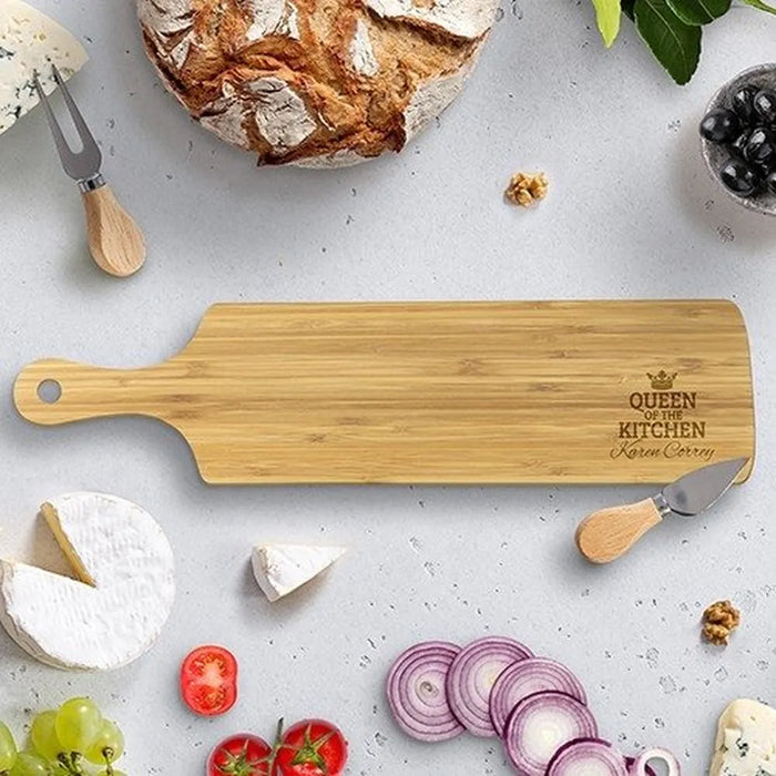 Queen of the Kitchen Long Bamboo Serving Board