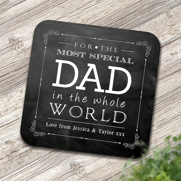 Special Dad Square Coaster