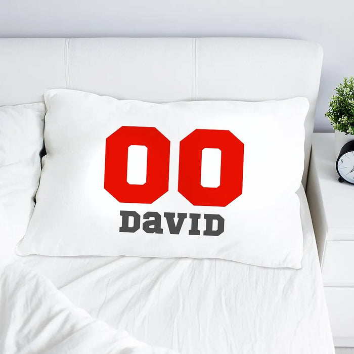 Sports Number Pillow Case