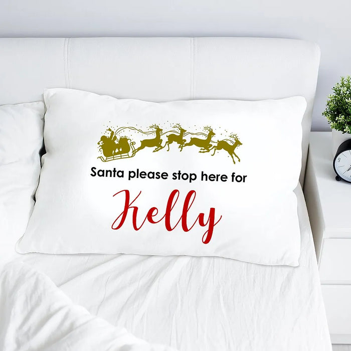 Stop Here Pillow Case