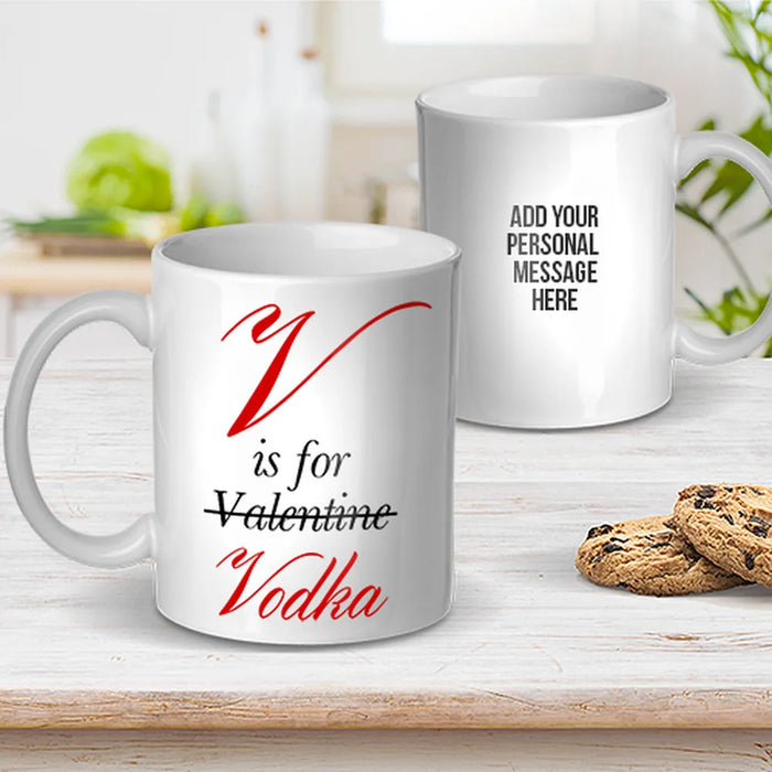 V is for Vodka Coffee Mug