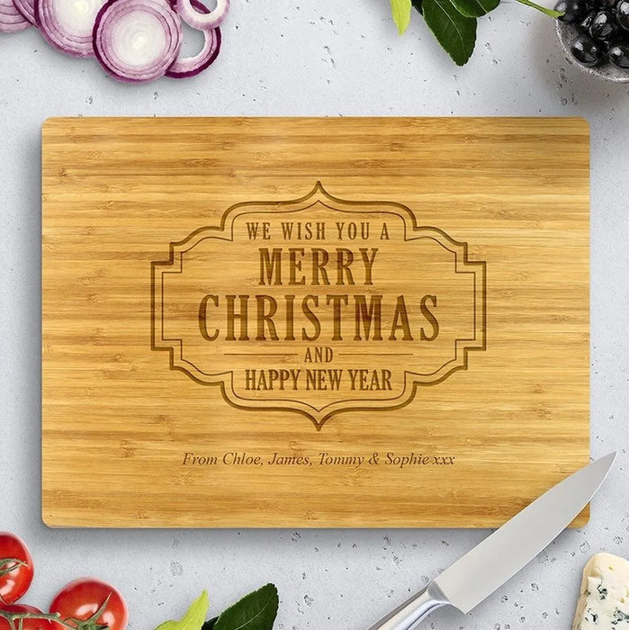 Wish You Bamboo Cutting Board