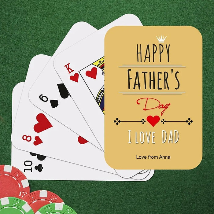 Happy Father's Day Playing Cards