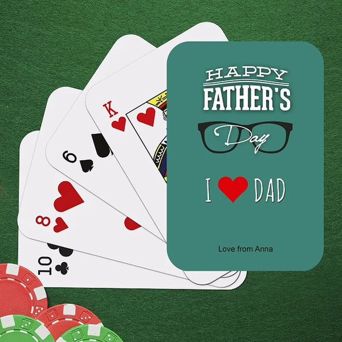 Dad Glasses Frame Playing Cards